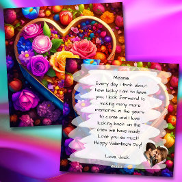 フローラハートバレンタインデーの写真 シーズンカード