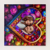 フローラハートバレンタインデーの写真 ジグソーパズル (横)