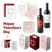 フローラハートバレンタインデー シール