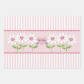 フローラハートバレンタインデー ラッピングペーパーシート (正面)