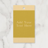 フローラハートパーソナライズされたフォイルギフトラベル ギフトタグ (裏面)