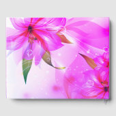 フローラハートパープル結婚ドロップ ゲストブック (裏面)