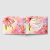 フローラハートピンク結婚の露 ゲストブック (全面)