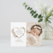 フローラハートフォト誕生 案内ポストカード (スタンド正面)