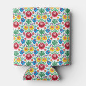 フローラハートフォークアートパターン 缶クーラー (裏面)