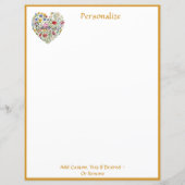 フローラハートブーケラブシックエレガントパーソナライズ (正面)