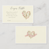 フローラハートベビーイン開花おむつラッフル エンクロージャーカード (正面/裏面)