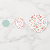 フローラハートベビーガールテーブル コンフェッティ (裏面)