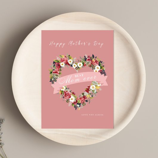 フローラハートマザーズデイカード 招待状