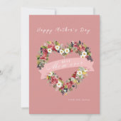 フローラハートマザーズデイカード 招待状 (正面)