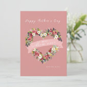 フローラハートマザーズデイカード 招待状 (スタンド正面)