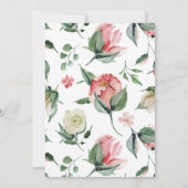 フローラハートリースブライダルシャワー招待 (裏面)