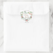 フローラハートリースベビーシャワー スクエアシール (バッグ)