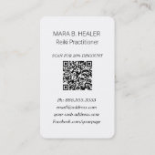 *~*フローラハートロータスピオンフラワー霊気ヨガ 名刺 (裏面)