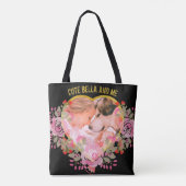 フローラハート写真大切な思い出 トートバッグ (裏面)