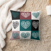 フローラハート型枕 クッション (ブランケット)