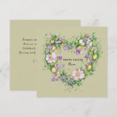 フローラハート復活祭カードfor Mum シーズンカード (正面/裏面)