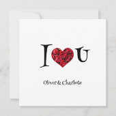 フローラハート愛あなた赤いハートヴァレンティーンズデイ シーズンカード (正面)