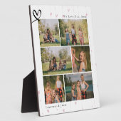 フローラハート愛するアブエラママフォトコラージュ フォトプラーク (側面)