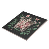 フローラハート植物学イラストレーション タイル (側面)