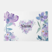 フローラハート歓迎 ドアマット (正面)