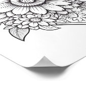 フローラハート着色ポスター ポスター (角)