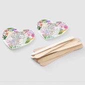 フローラハート結婚式 プログラムファン ハンドファン (組立なし)