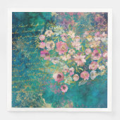 フローラハート金ゴールドロマンチックな手書き分離 (正面)