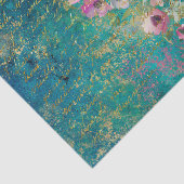 フローラハート金ゴールドロマンチックな手書き分離 薄葉紙 (詳細)