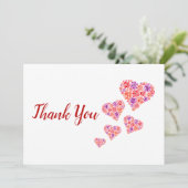 フローラハート サンキューカード (スタンド正面)