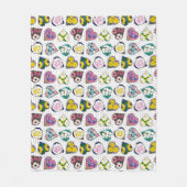 フローラハート フリースブランケット (正面)