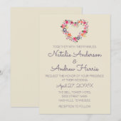 フローラハート 招待状 (正面/裏面)