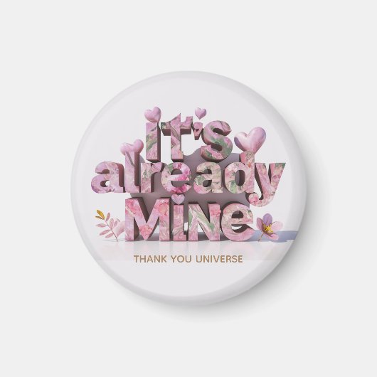 *~*フローラハートAp85の法律の引き付け明示 マグネット (正面)