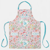 フローラハートnラブドラゴンフライヴァレンティーンズデイ エプロン (正面)