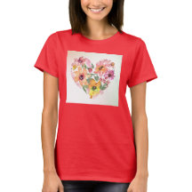 フローラハートTシャツ