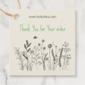 フローラハーブティー「ご注文いただきありがとうございます」 フェイバータグ (正面)