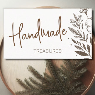 フローラハーブ手作り工芸品フラワースケッチ 名刺