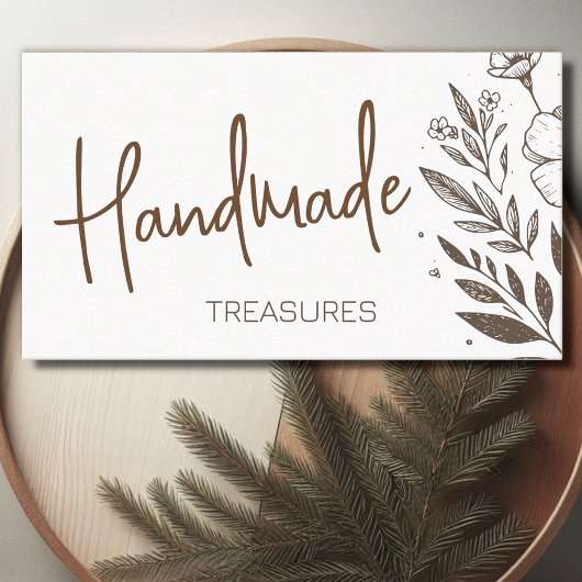 フローラハーブ手作り工芸品フラワースケッチ 名刺