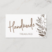 フローラハーブ手作り工芸品フラワースケッチ 名刺 (正面)