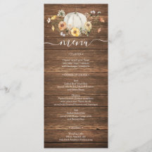 フローラハーベストカボチャ結婚のメニュー