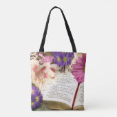 フローラバイブル聖句オールオーバープリントトートバッグ トートバッグ (裏面)