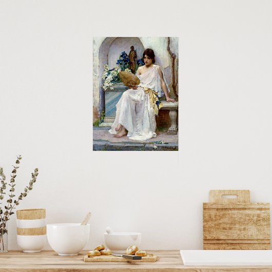 フローラバイプレラファエリートジョンウィリアムウォーターハウス ポスター (キッチン)