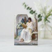 フローラバイプレラファエリートジョンウィリアムウォーターハウス ポストカード (スタンド正面)