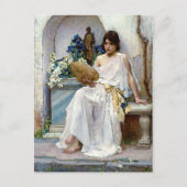 フローラバイプレラファエリートジョンウィリアムウォーターハウス ポストカード (正面)
