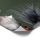 フローラバウ冬の緑の女の子ベビーシャワーへようこそ ポスター (角)