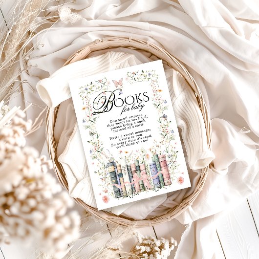 フローラバウ新チャプター赤ちゃんシャワー予約リクエスト エンクロージャーカード