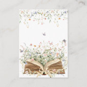 フローラバウ新チャプター赤ちゃんシャワー予約リクエスト エンクロージャーカード (裏面)