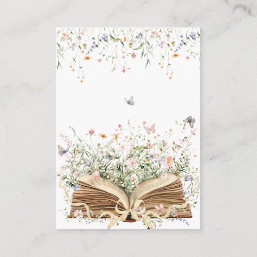 フローラバウ新チャプター赤ちゃんシャワー予約リクエスト エンクロージャーカード (裏面)