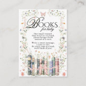 フローラバウ新チャプター赤ちゃんシャワー予約リクエスト エンクロージャーカード (正面)