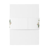 フローラバエレガントルガンディマグノリアグリーナリー金ゴールド 招待状ベリーバンド (裏面例)